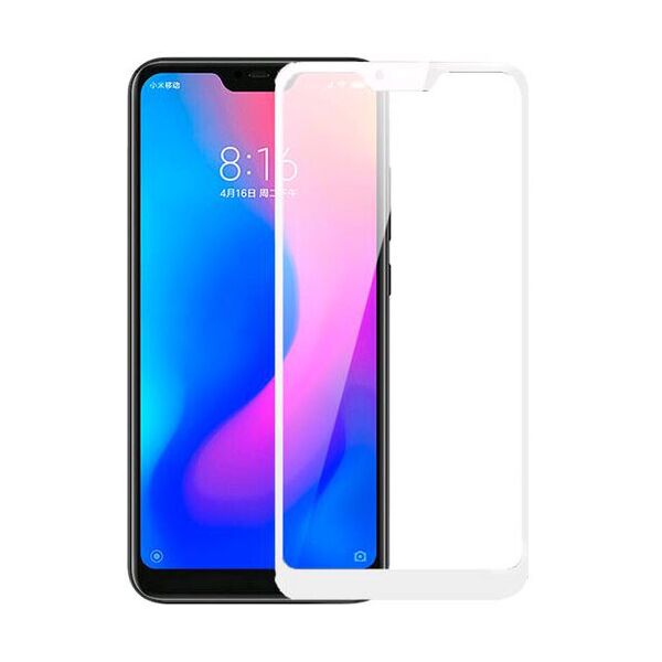 

Защитное стекло 2.5D Xiaomi Redmi 6 Pro, Mi A2 Lite Full Glue (0.3mm, 2.5D, с олеофобным покрытием) Белый