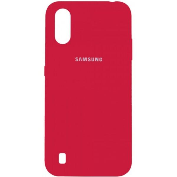 

Чехол Grand Full Silicone Cover для Samsung A01 (A015) hot pink
