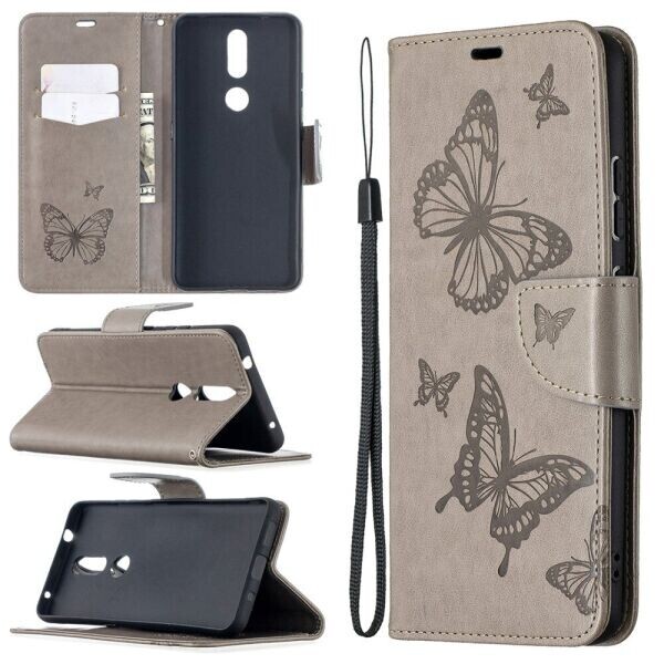 

Чехол UniCase Butterfly Pattern для Nokia 2.4 - Grey