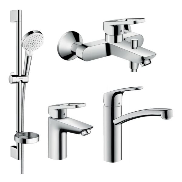 

Комплект смесителей для ванны HANSGROHE LOGIS LOOP 1232019 хром латунь 78078