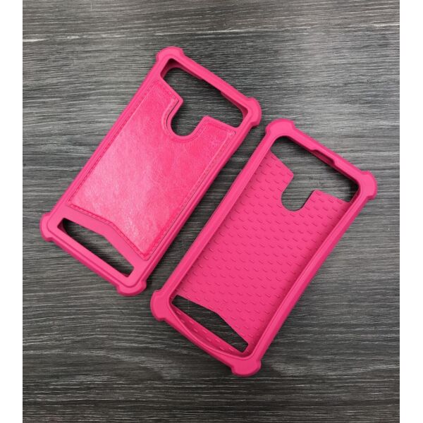 

Универсальный силиконовый чехол 5- 5,3" Pink (Без бренда)