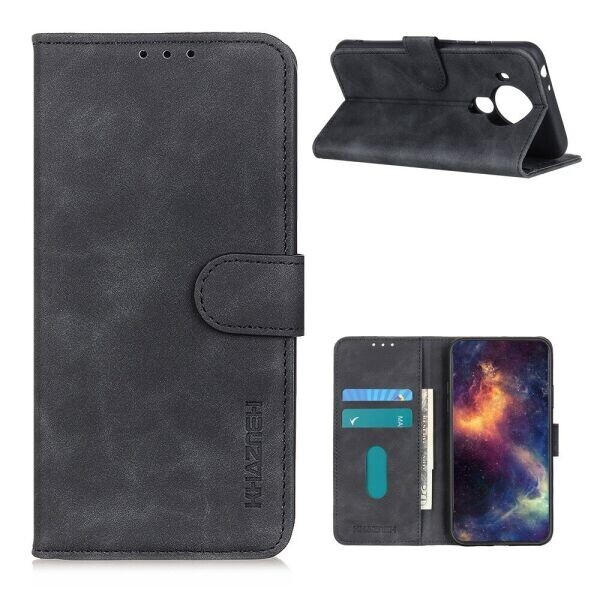 

Чехол-книжка KHAZNEH Retro Wallet для Nokia 5.4 - Black