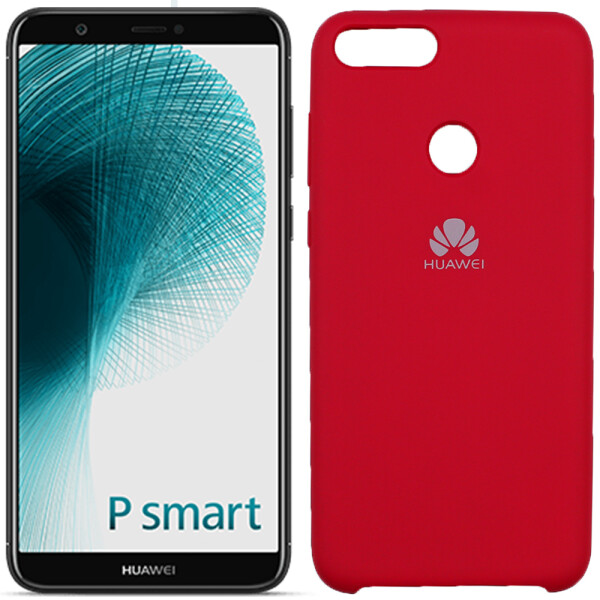 

Чехол силиконовый оригинальный для Huawei P Smart Вишневый (27615)