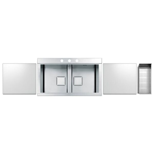 

Кухонная мойка из нержавеющей стали прямоугольная APELL PD862IKITW 860мм x 500мм матовая 1мм 62734