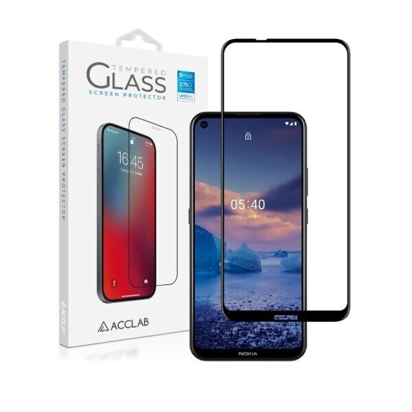 

Защитное стекло ACCLAB Full Glue для Nokia 5.4 - Black