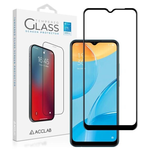 

Защитное стекло ACCLAB Full Glue для OPPO A15 / A15s - Black
