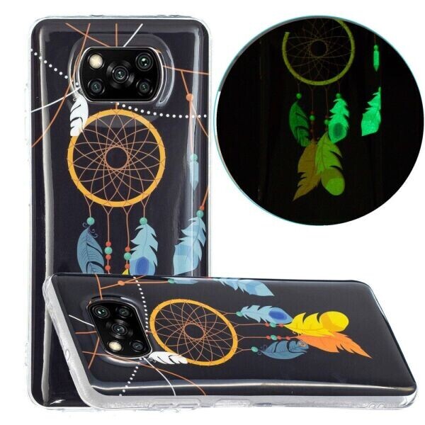 

Силиконовый (TPU) чехол Deexe LumiCase для Xiaomi Poco X3 - Dreamcatcher