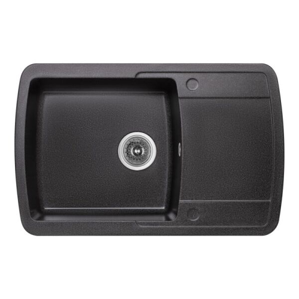 

Мойка на кухню гранитная прямоугольная LIDZ GRF-13 LIDZGRF13770490200 495мм x 770мм черный 83201
