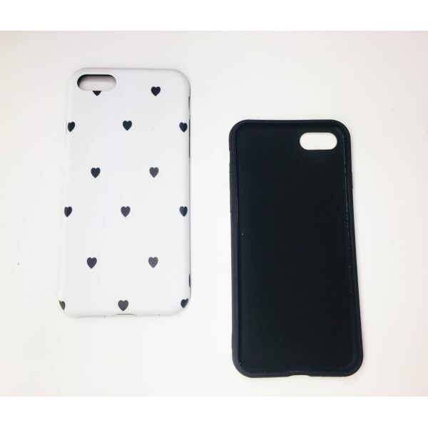 

Силиконовый чехол Linda Corp for iPhone 7G Black heart