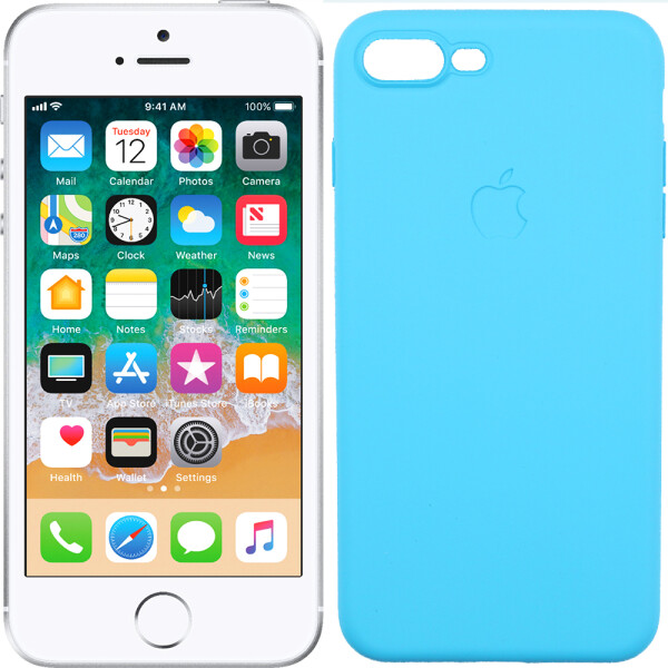 

Чехол TPU case для iPhone 7/8 Plus Ярко синий FULL (26725)