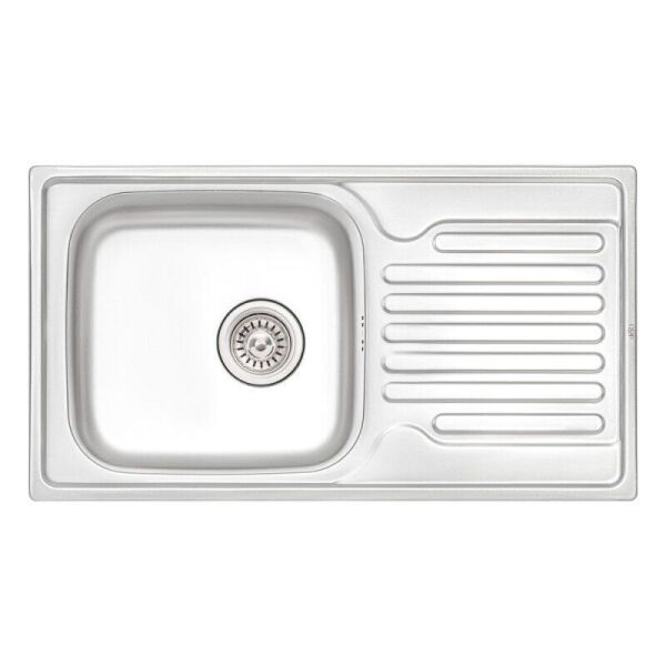 

Кухонная мойка из нержавейки прямоугольная Q-TAP QT7843SAT08 430мм x 780мм матовая 0.8мм 76277