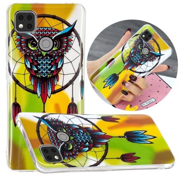 

Силиконовый (TPU) чехол Deexe LumiCase для Xiaomi Redmi 9C - Owl and Dream Catcher
