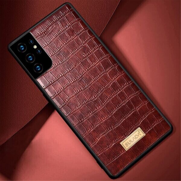 

Защитный чехол SULADA Crocodile Style для Samsung Galaxy S21 Ultra (G998) - Brown