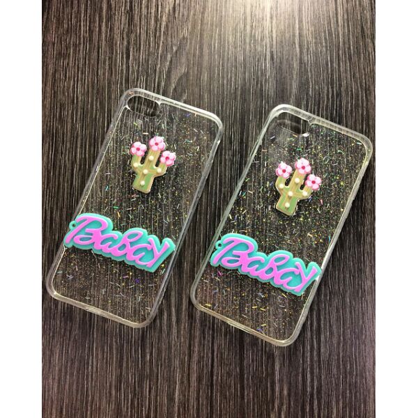 

Силиконовый чехол Babay для iPhone 7 / 8 Прозрачный с кактусом