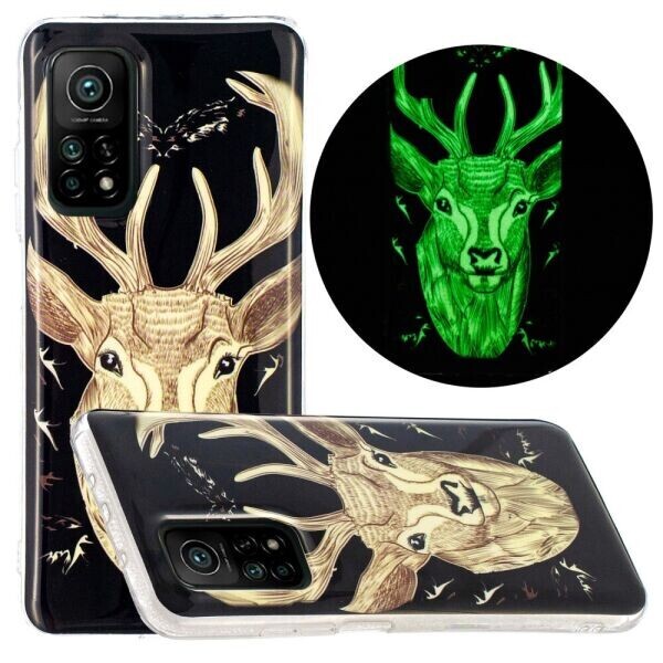 

Силиконовый (TPU) чехол Deexe LumiCase для Xiaomi Mi 10T / Mi 10T Pro - Elk Pattern