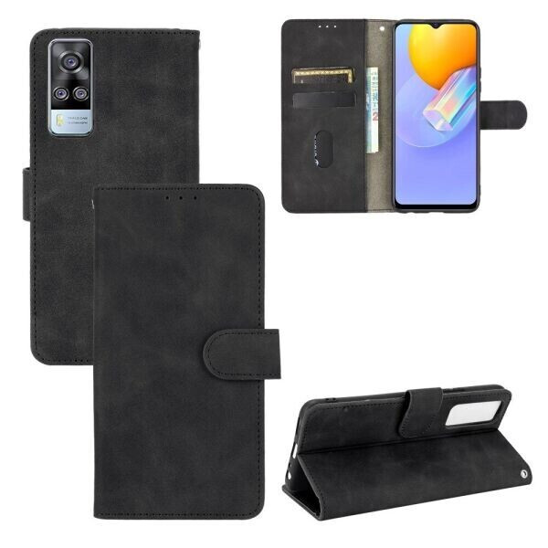 

Чехол Deexe Classic Wallet для VIVO Y31 / Y51 - Black