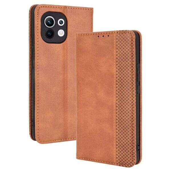 

Чехол Deexe Retro Style для Xiaomi Mi 11 - Brown