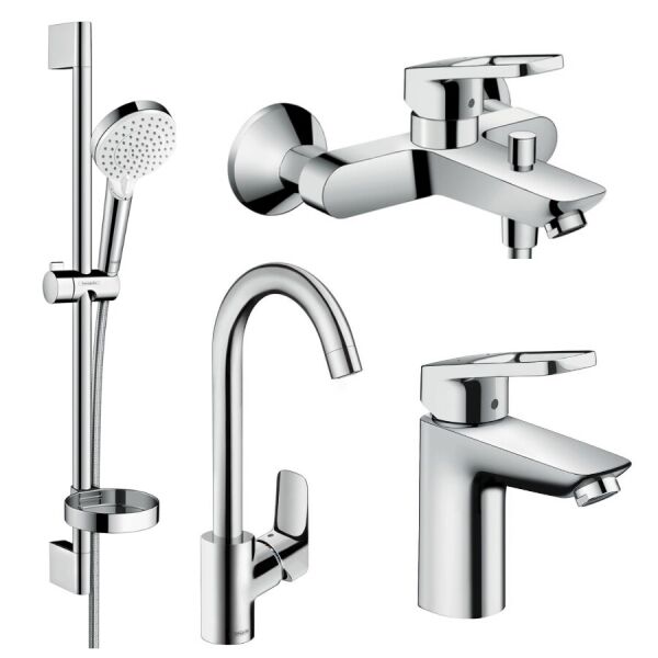 

Комплект смесителей в ванную HANSGROHE LOGIS LOOP 1142019 хром латунь 74525