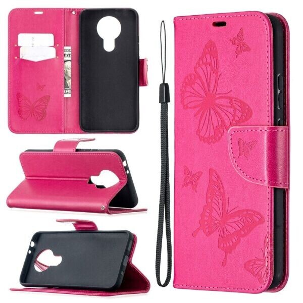 

Чехол UniCase Butterfly Pattern для Nokia 3.4 - Rose
