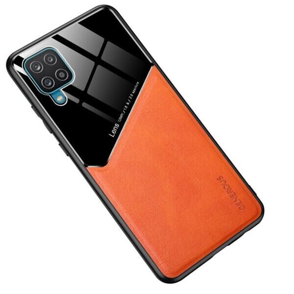 

Защитный чехол Deexe Magnetic Leather Cover для Samsung Galaxy A12 (A125) - Orange