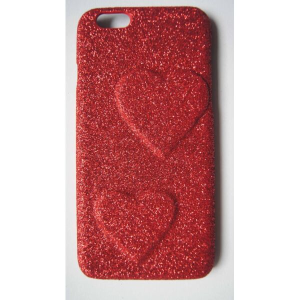

Пластиковый чехол для iPhone 6 / 6S Red с серцами