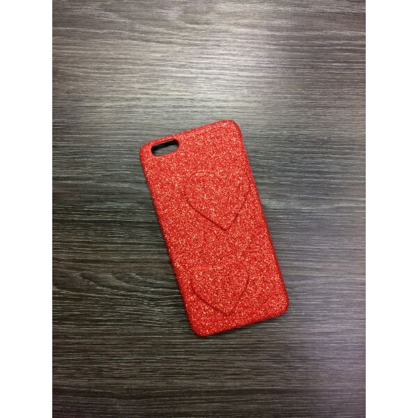 

Пластиковый чехол для iPhone 7 Plus / 8 Plus Red с сердцами