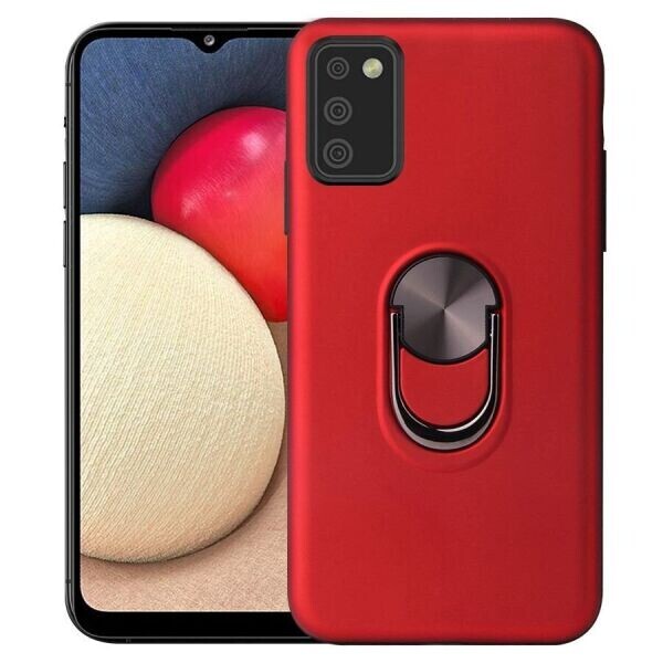 

Защитный чехол Deexe Color Ring для Samsung Galaxy A02s (A025) - Red