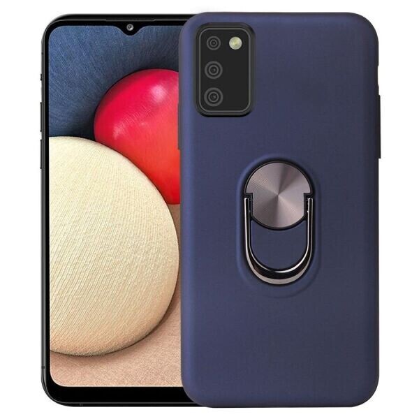 

Защитный чехол Deexe Color Ring для Samsung Galaxy A02s (A025) - Blue