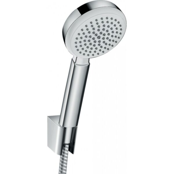 

Душевой комплект HANSGROHE CROMETTA 100 26665400 со шлангом ручной лейкой и держателем хром 77148