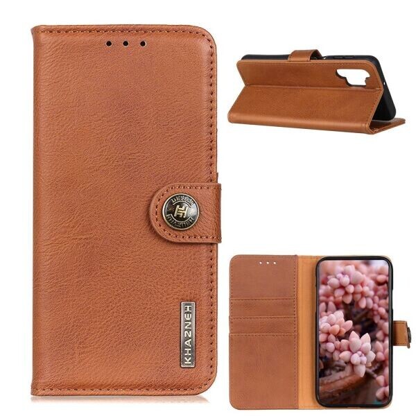 

Чехол-книжка KHAZNEH Wallet Cover для Samsung Galaxy A32 - Brown