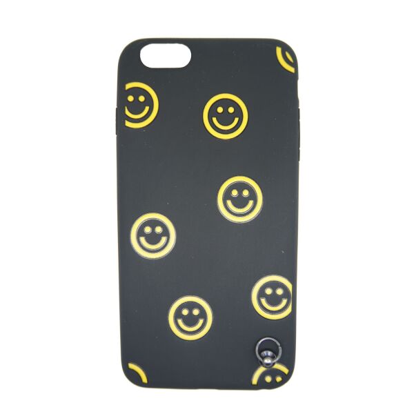 

Силиконовый чехол для iPhone 6 Plus / 6S Plus Черный с смайликами