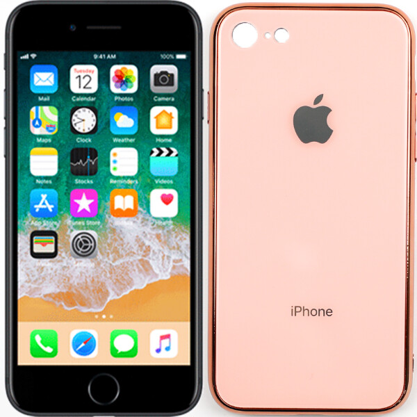 

Чехол U-Like Glossy Logo case для iPhone 7/8 Розовый (27504)
