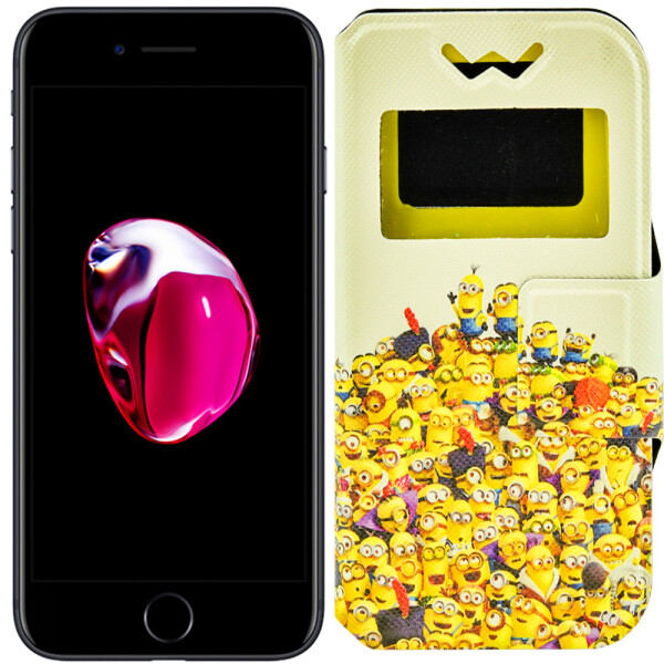 

Чехол книжка Foto Universal Book Cover Disney series Minions 5.2-5.5" Yellow (12951)