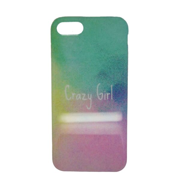 

Силиконовый чехол для iPhone 7 / 8 Crazy Girl разноцветный