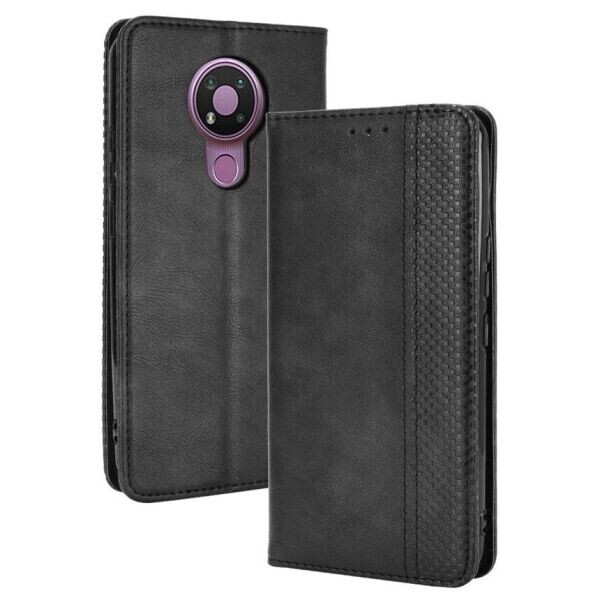 

Чехол-книжка Deexe Retro Style для Nokia 3.4 - Black