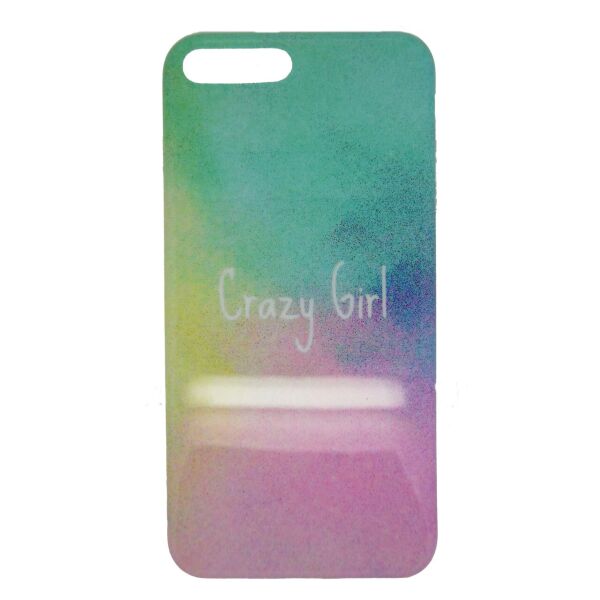 

Плаcтиковый чехол для iPhone 7 Plus / 8 Plus "Crazy Girl" разноцветный