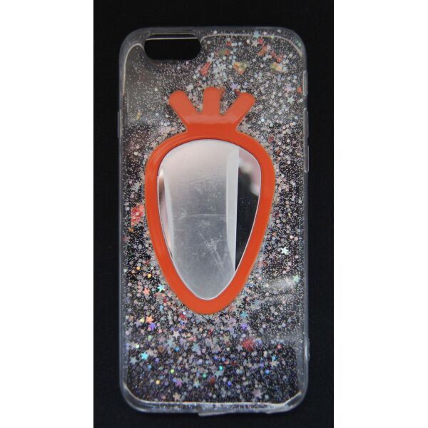 

Силиконовый чехол для iPhone 6 / 6S Прозрачный с блестками и зеркалом