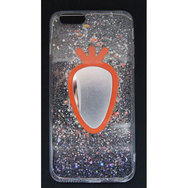 

Силиконовый чехол для iPhone 6 Plus / 6S Plus Прозрачный с блестками и зеркалом