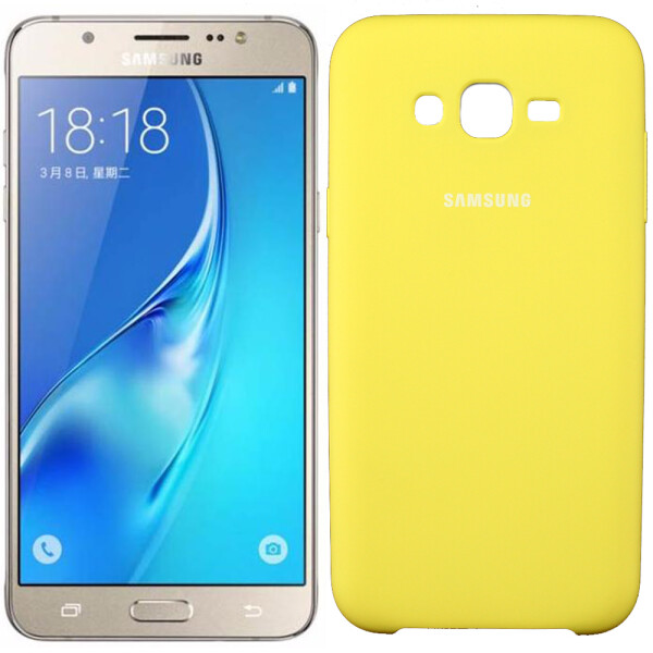 

Чехол силиконовый оригинальный для Samsung J500 (J5) Золотой (20517)