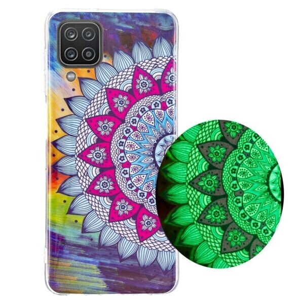 

Силиконовый (TPU) чехол Deexe LumiCase для Samsung Galaxy A12 (A125) - Half The Flower