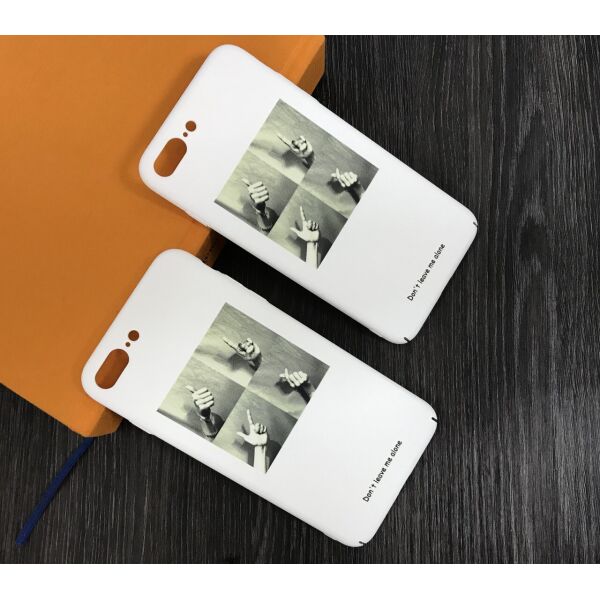 

Пластиковый чехол для iPhone 6 Plus / 6S Plus Don't leave me alone Белый
