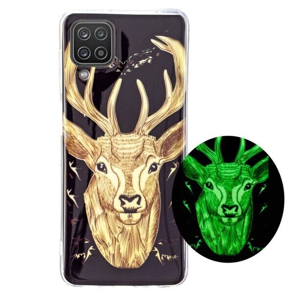 

Силиконовый (TPU) чехол Deexe LumiCase для Samsung Galaxy A12 (A125) - Deer Head