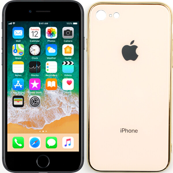 

Чехол U-Like Glossy Logo case для iPhone 7/8 Золотой (27503)