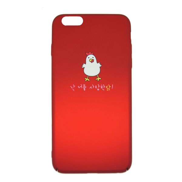 

Пластиковый чехол для iPhone 6 Plus / 6S Plus Soft touch Красный