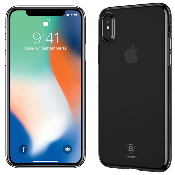 

Чехол Baseus Simple Series Case для iPhone X (Clean TPU) Transparent Black (B01) (22030)