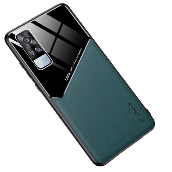 

Защитный чехол Deexe Magnetic Leather Cover для VIVO Y31 / Y51 - Green