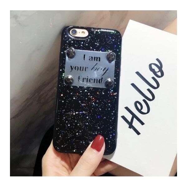 

Пластиковый чехол для iPhone 6 / 6S "I am your boy friend" Black
