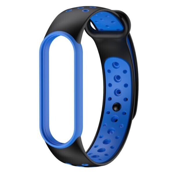 

Ремешок Deexe Color Style для Xiaomi Mi Band 5 - Black/Blue