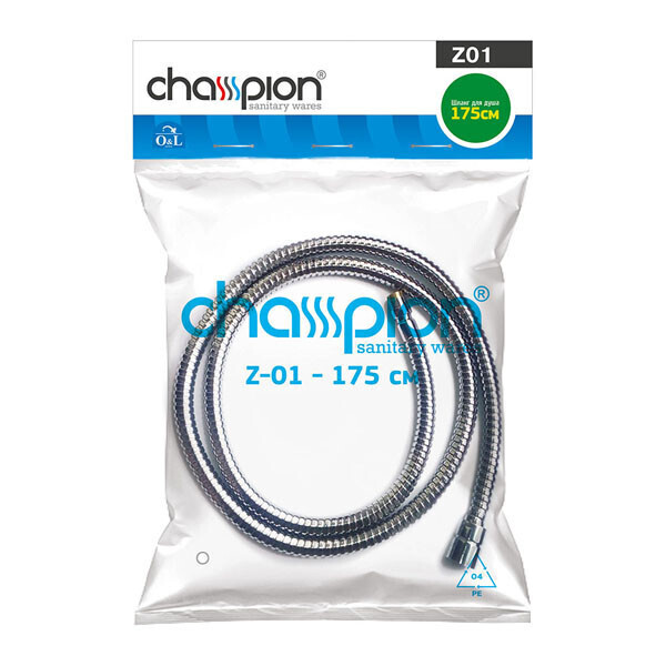 

Шланг для душа металлический 1750мм CHAMPION Chr.Z-01 ZX0425 хром 81092
