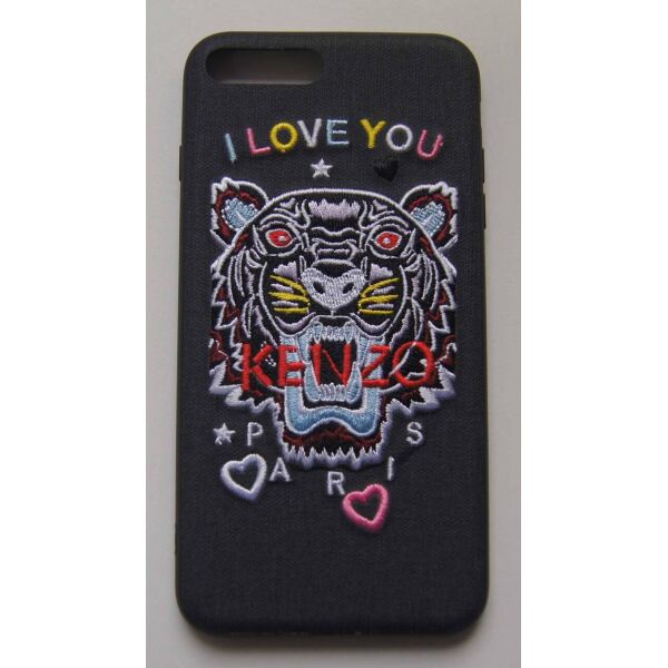 

Плаcтиковый чехол для iPhone 7 Plus / 8 Plus I love you Kenzo Black